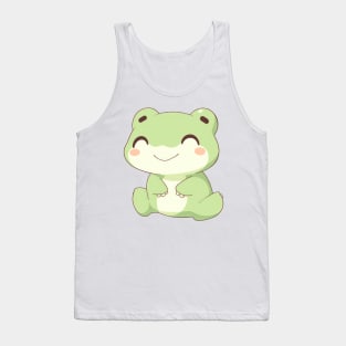 Simple drawn cute frog Tank Top